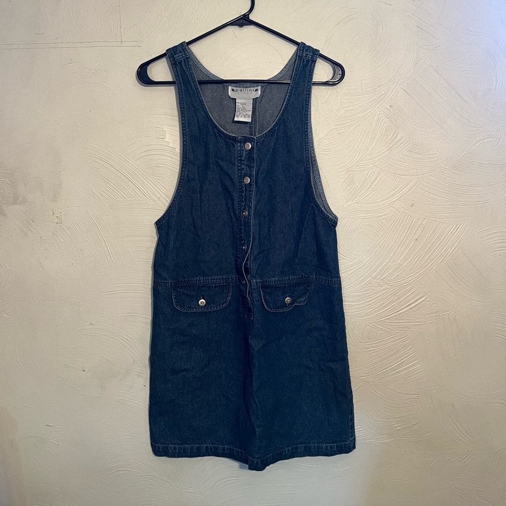 Pellini Blues denim button up dress. Size S. Vintage.